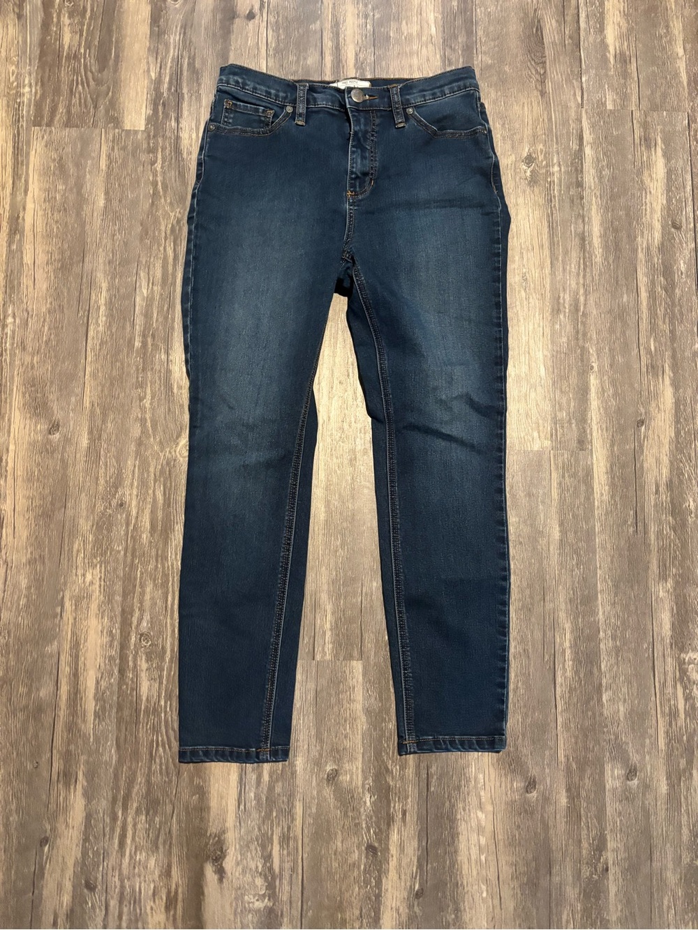 Free People Dark Blue Skinny Jeans